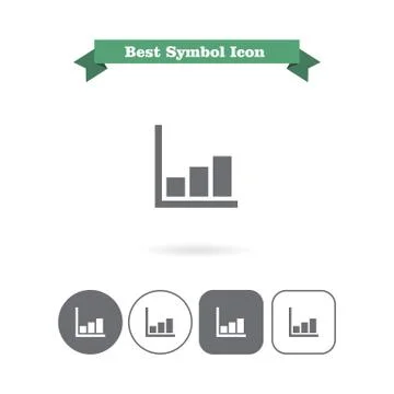 Growing histogram 스톡 일러스트
