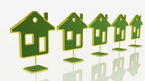 Growing homes Stock Footage 105923097