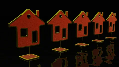 Growing homes Stock Footage 105968494