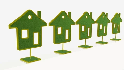 Growing homes Stock Footage 106020329