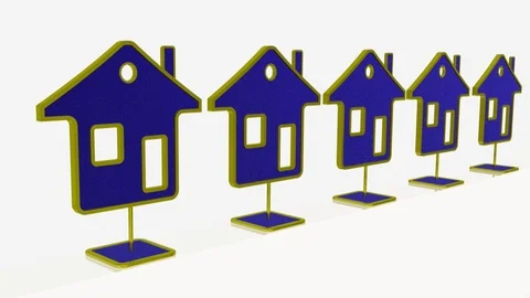 Growing homes Stock Footage 106147028