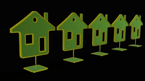 Growing homes Stock Footage 106263800