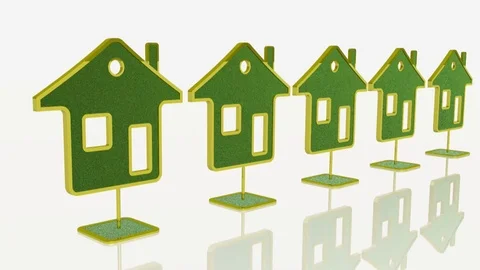 Growing homes Stock Footage 106306201