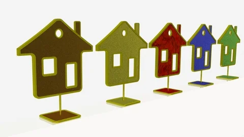 Growing homes Stock Footage 106410565