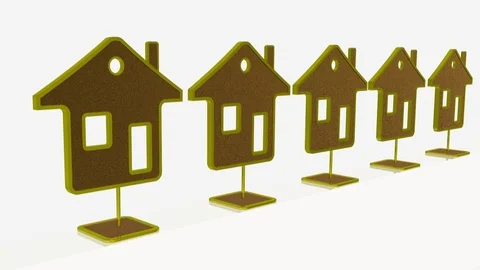 Growing homes Stock Footage 106475454