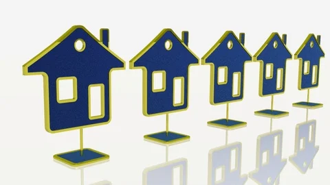 Growing homes Stock Footage 107338488