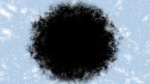 Growing ice on screen wipe transition with alpha Stock Footage 70824646