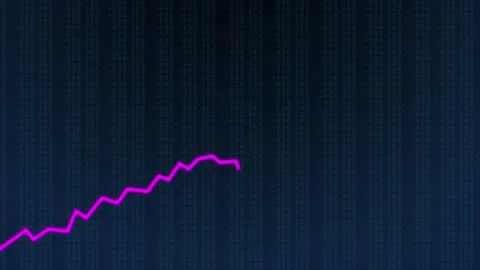 Growing line chart graph business development competition concept animation.. 스톡 동영상 330380943