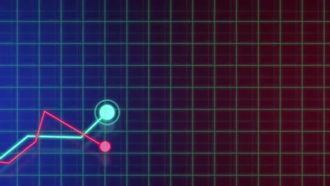 Growing Lines Chart Infographics Animation. Growth Profits Data. Hi-tech Charts. Stock Footage 171788056