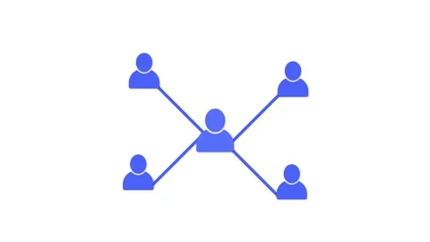 Growing Network - Abstract Social Communication Infographic Video Animation Stock Footage 246774568