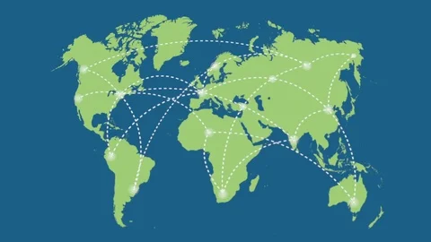 A growing network across the world Video stock 75005364