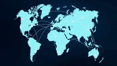 A growing network across the world Stock-Footage 75005437