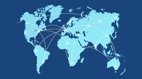 A growing network across the world Video stock 75005453