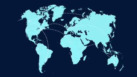 A growing network across the world Video stock 75005521