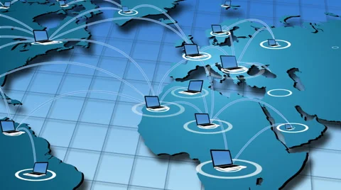 Growing  network animation  Stock Footage 50485020