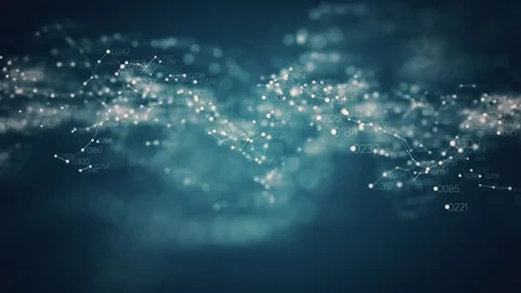 Growing network with numbers animation. Abstract big data sorting 4k Stock Footage 83701069