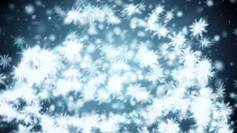 Growing New Year tree with falling snowflakes Stock Footage 119623649