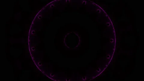 Growing Organic Glitched Glitching Ring Stock Footage 143894936