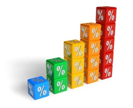 Growing percents Stock Illustration