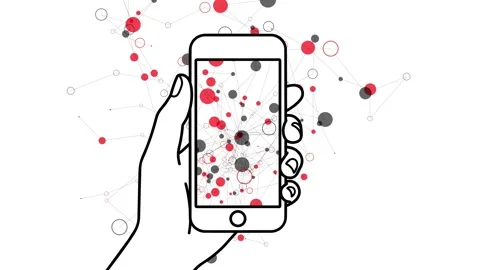 Growing Phone Network and Mobile Connectivity. Stock Footage 341324021