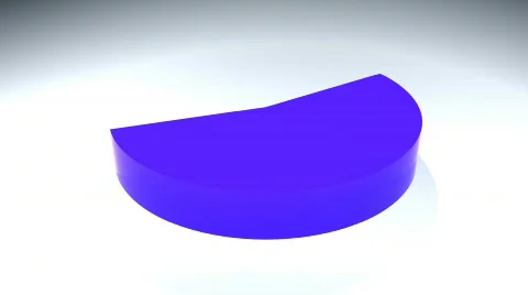 Growing pie chart Stock Footage 582782