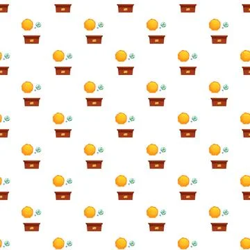 Growing planet earth solar system pattern Stock Illustration
