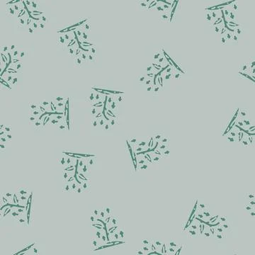 Growing plant progress glyph vector seamless pattern Ilustración de archivo