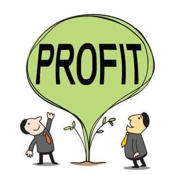 Growing profit Stock Illustration