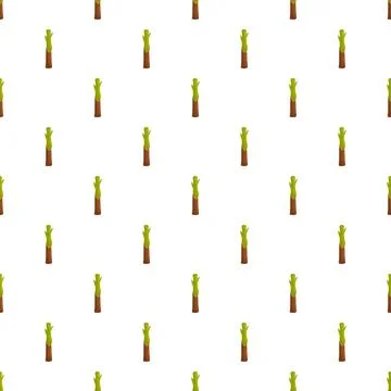 Growing saplings pattern creating a horticulture background 스톡 일러스트