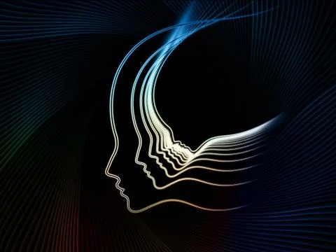 The Growing Soul Geometry Illustrazione stock