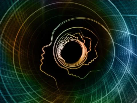 The Growing Soul Geometry Illustrazione stock