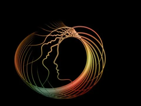 The Growing Soul Geometry Stock Illustration