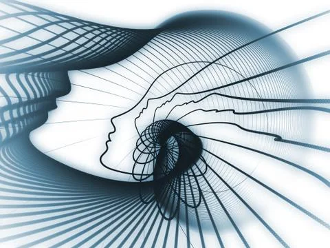 The Growing Soul Geometry Illustrazione stock