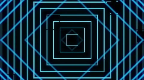 Growing squares interlocked Stock Footage 46361319