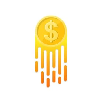 The growing symbol dollar Stock Illustration