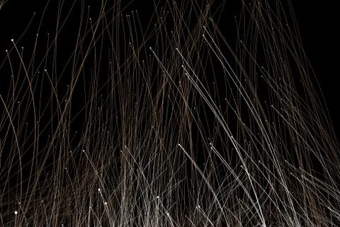 Growing technological lines, network data transmission Stock Illustration