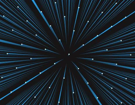 Growing technological lines, network data transmission Illustrazione stock