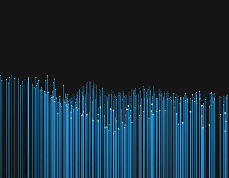 Growing technological lines, network data transmission Illustrazione stock
