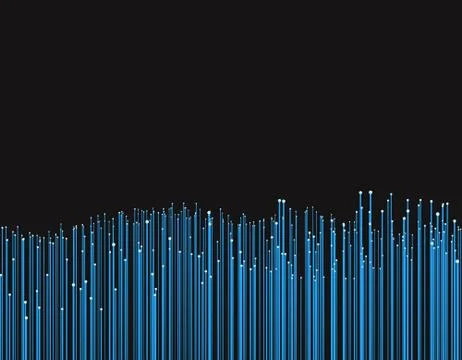 Growing technological lines, network data transmission Illustrazione stock