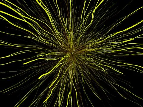 Growing tentacles abstract Stock Illustration