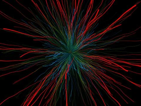 Growing tentacles abstract Stock Illustration