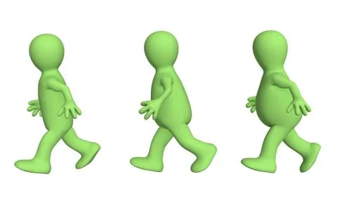 Growing thin by means of run Stock Illustration