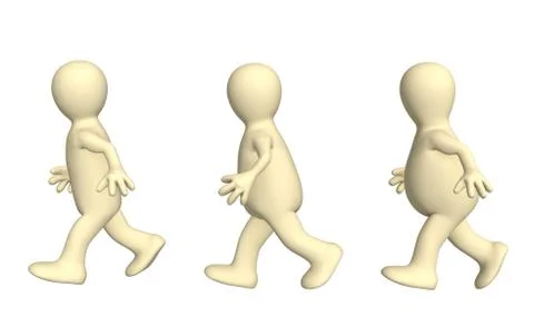 Growing thin by means of run Stock Illustration