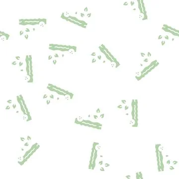 Growing tree glyph seamless pattern イラスト素材