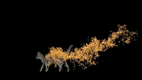 Growing Tree in a shape of a cat. Eco Concept. Stock Photos