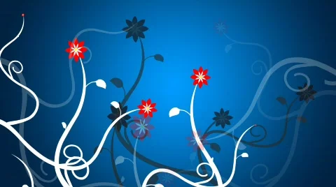 Growing vines in a blue background Stock Footage 485857