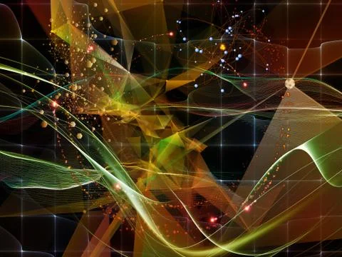 The Growing Virtual World Stockillustratie