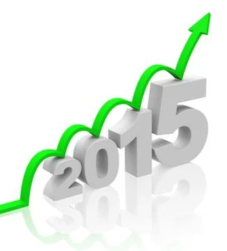 Growth 2015 Illustrazione stock