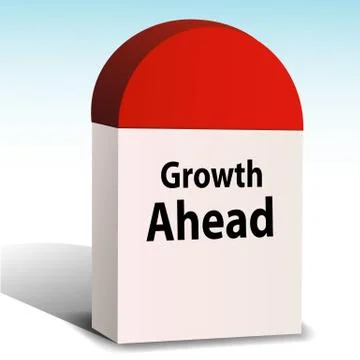 Growth ahead Illustrazione stock