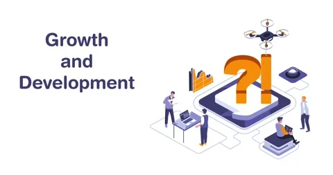 Growth and Development Business Animation With Text 4K Stock-Footage 170247741